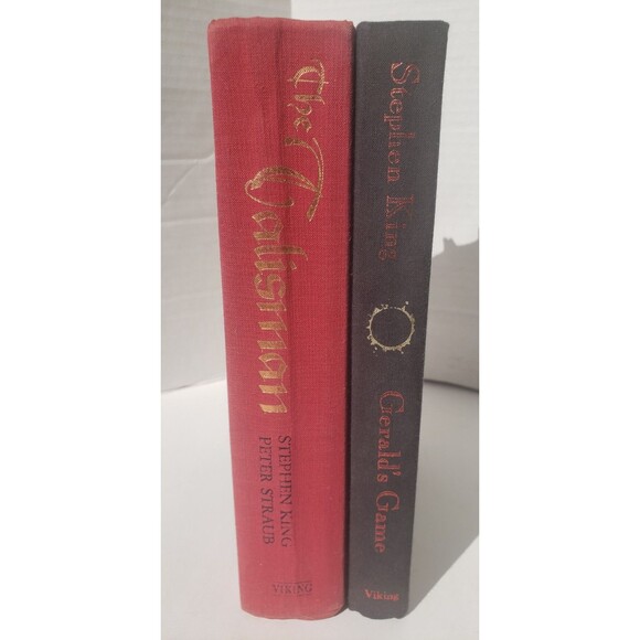 Stephen King Hardcover Book Lot Of 2  Talisman & Gerald's Game Hardcover No DJ - Picture 1 of 16
